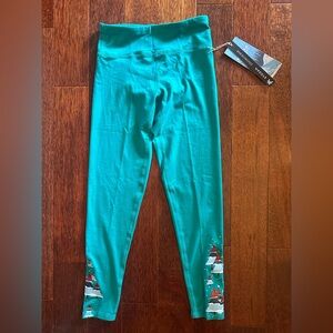 🆕 🎄 Kyodan Kids Teal Leggings with Festive Print ❄️